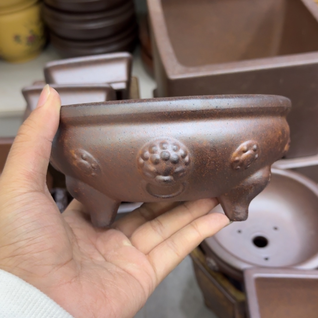 紫砂花盆宜兴紫砂正品14.5x5