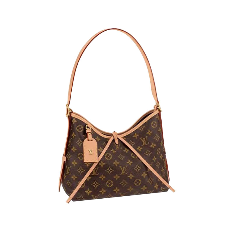 未使用 LouisVuitton/路易威登 carryall小号/中号老花单肩包