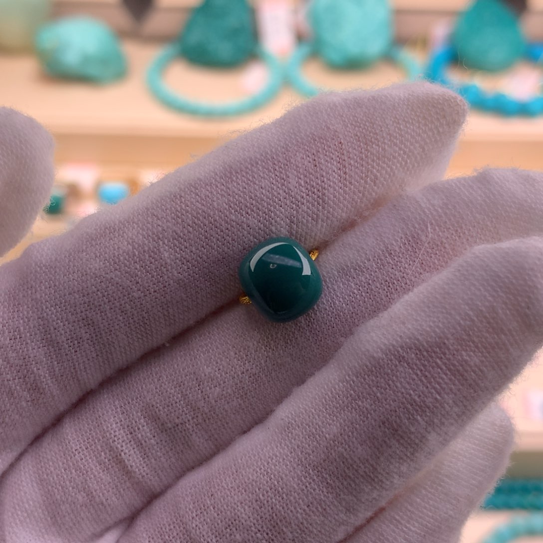 绿松石珠宝奇石未镶嵌9.5-8.4