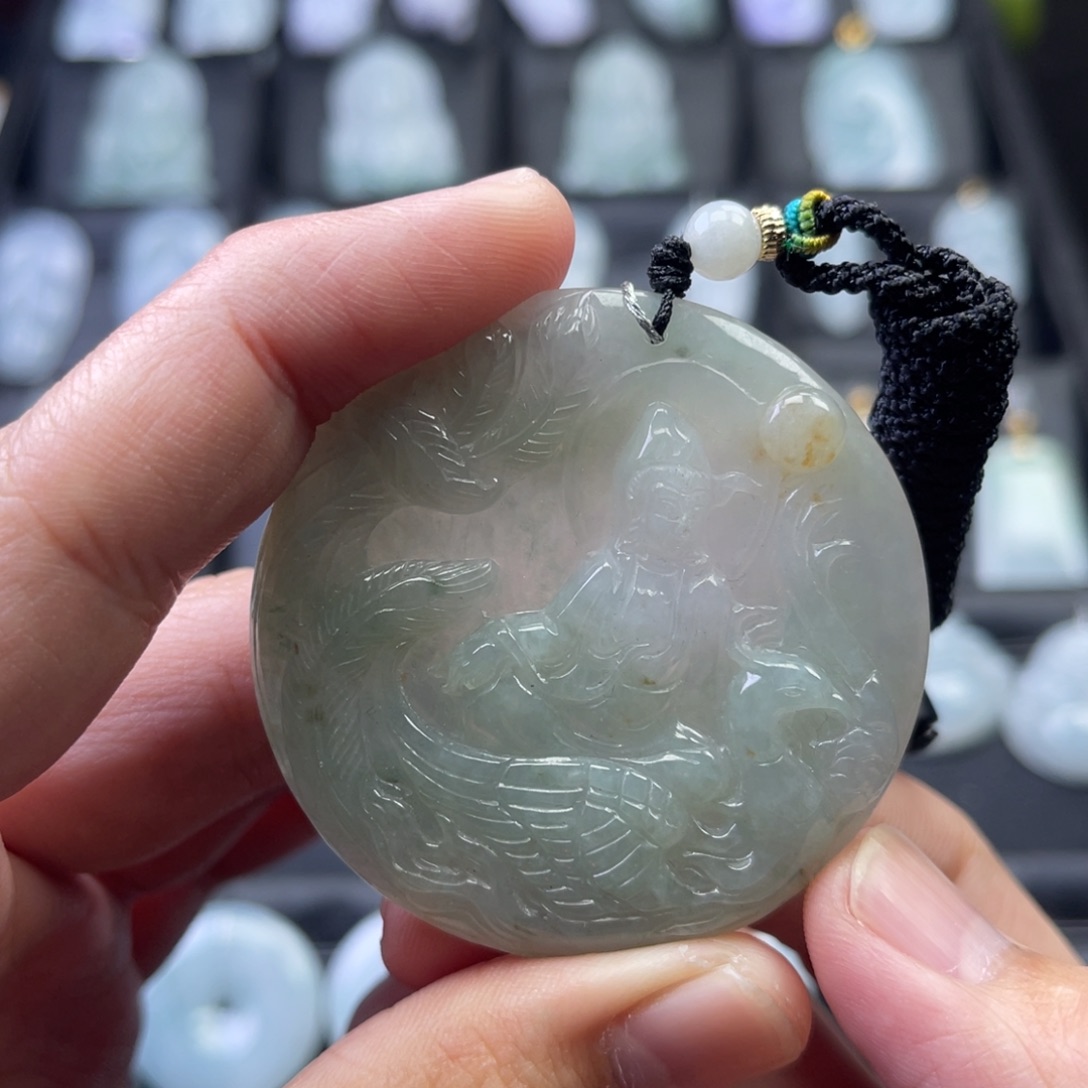 翡翠未镶嵌颈饰825