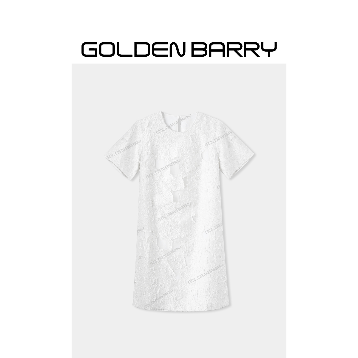 GOLDENBARRY|301252“浮雕裙”优雅剪花连衣裙