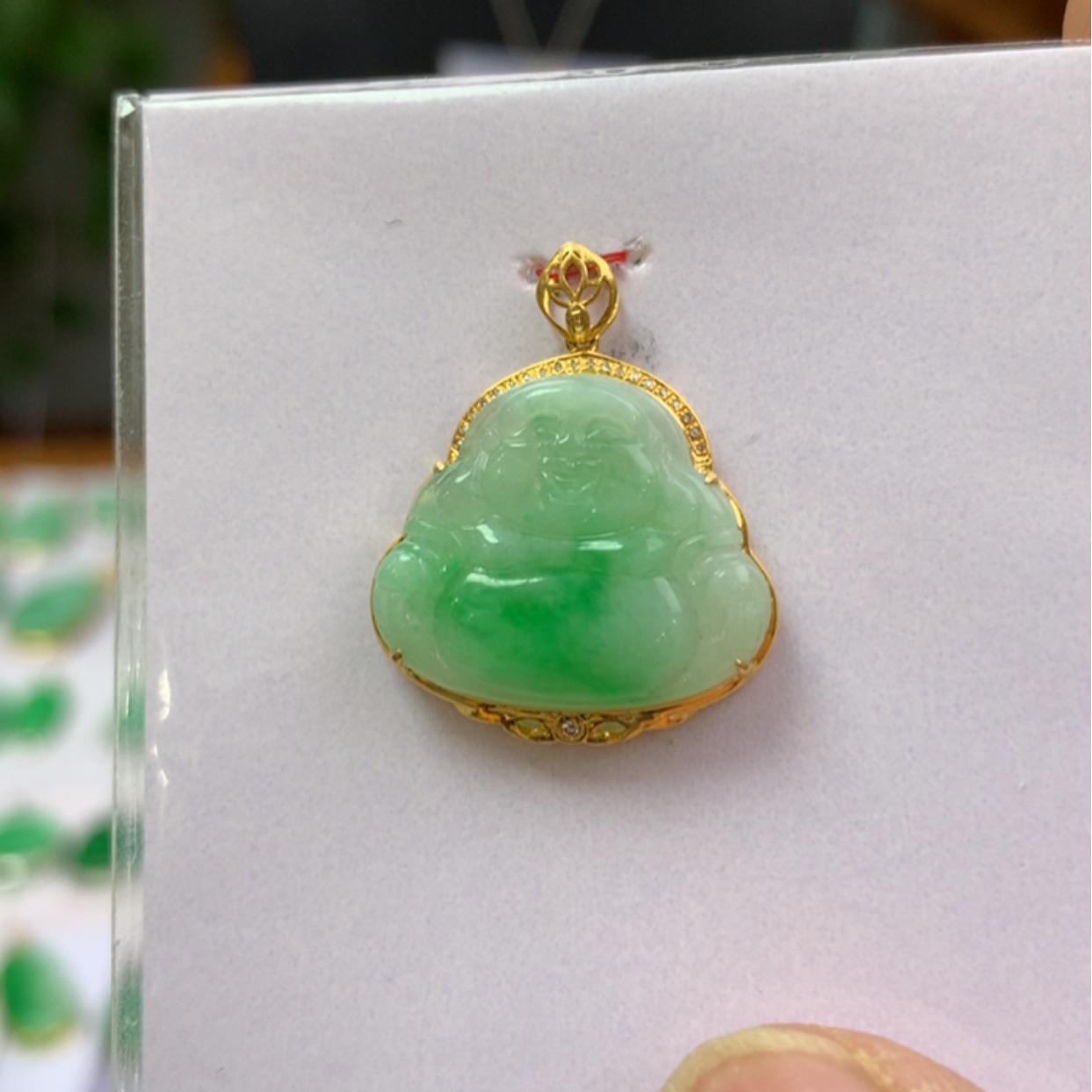 【闪购商品】翡翠颈饰18K金镶嵌翡翠