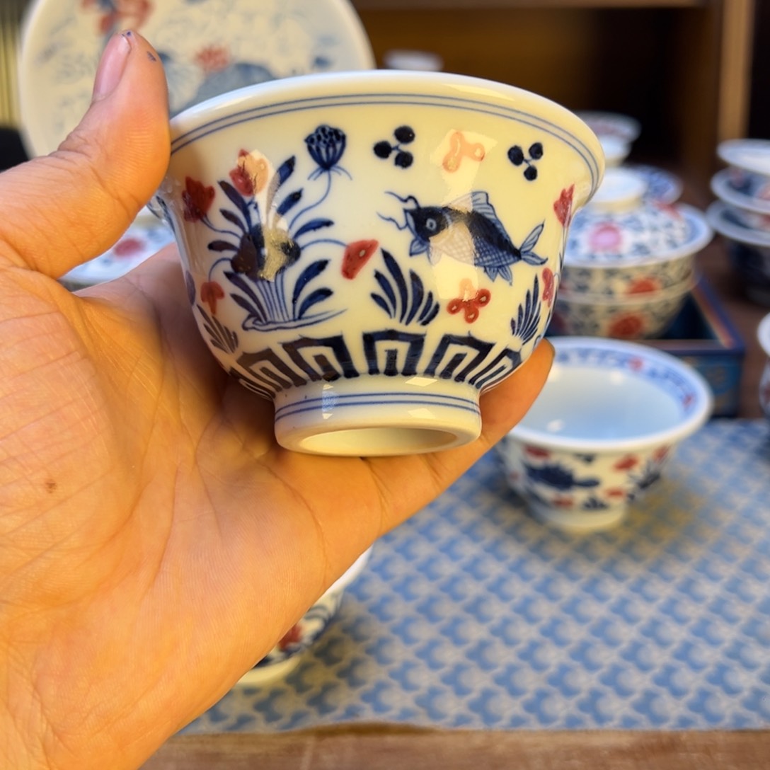 盖碗微瑕茶器百宝箱