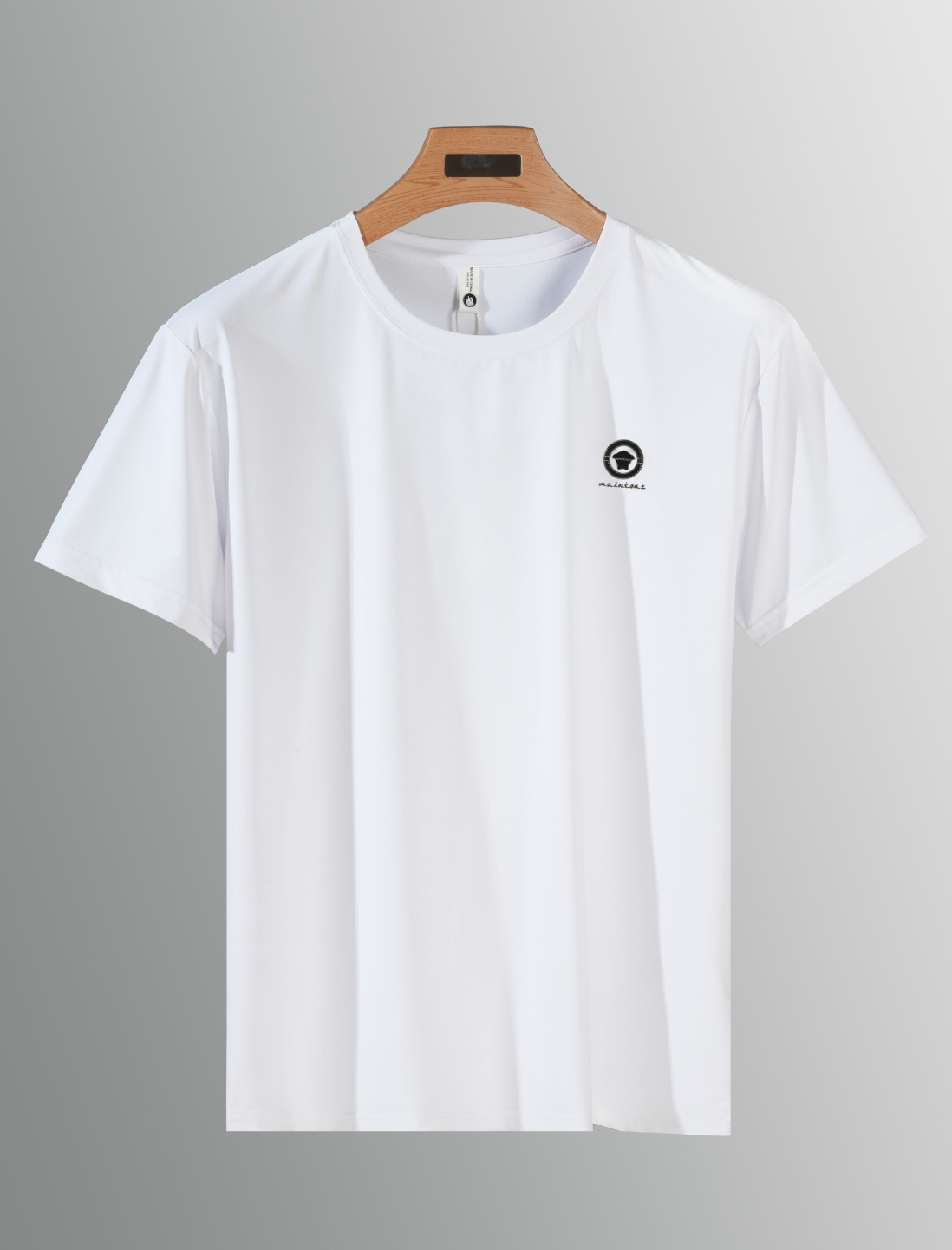 T恤圆领短袖通用夏季百搭时尚宽松弹力速干上衣户外冰感薄款