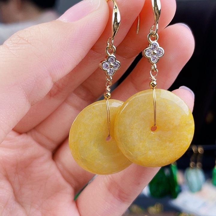 翡翠耳饰未镶嵌饰品