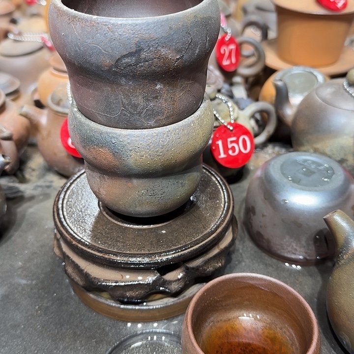 达***金紫砂茶壶坭兴陶柴烧