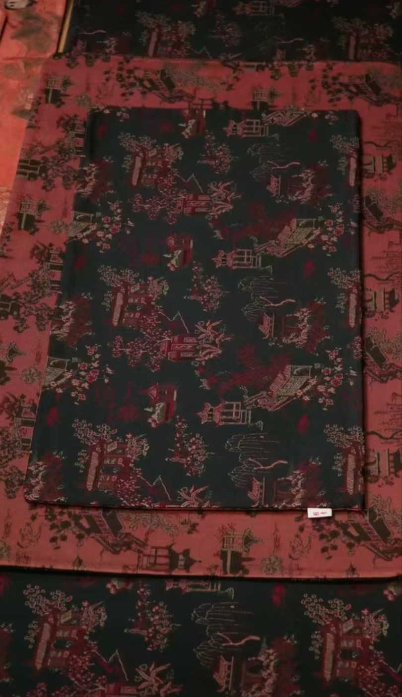 亭台楼阁茶席干泡垫