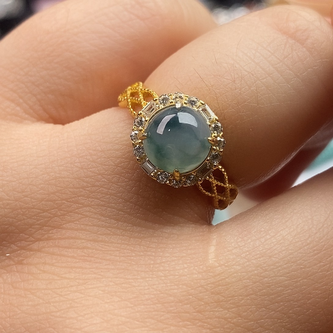 翡翠未镶嵌戒指翡翠