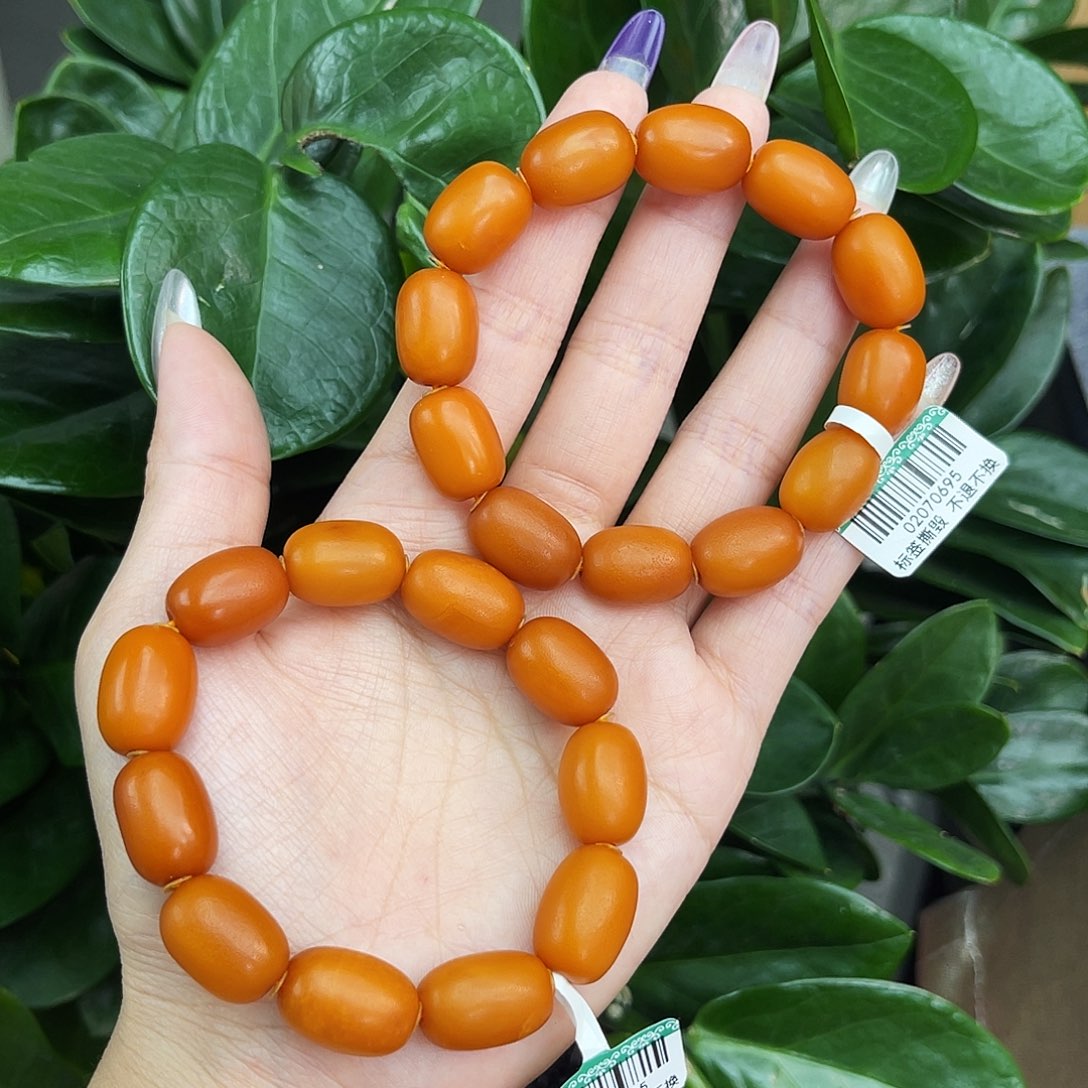 琥珀未镶嵌手链12 m多样性发其一