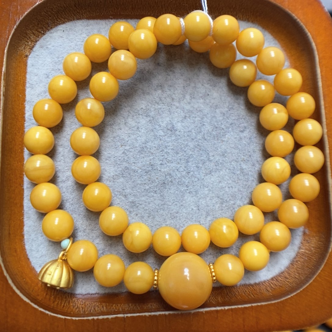 蜜蜡手串未镶嵌蜜蜡