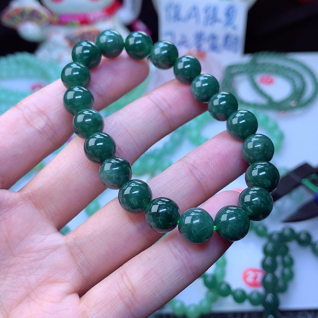 翡翠毛衣链未镶嵌