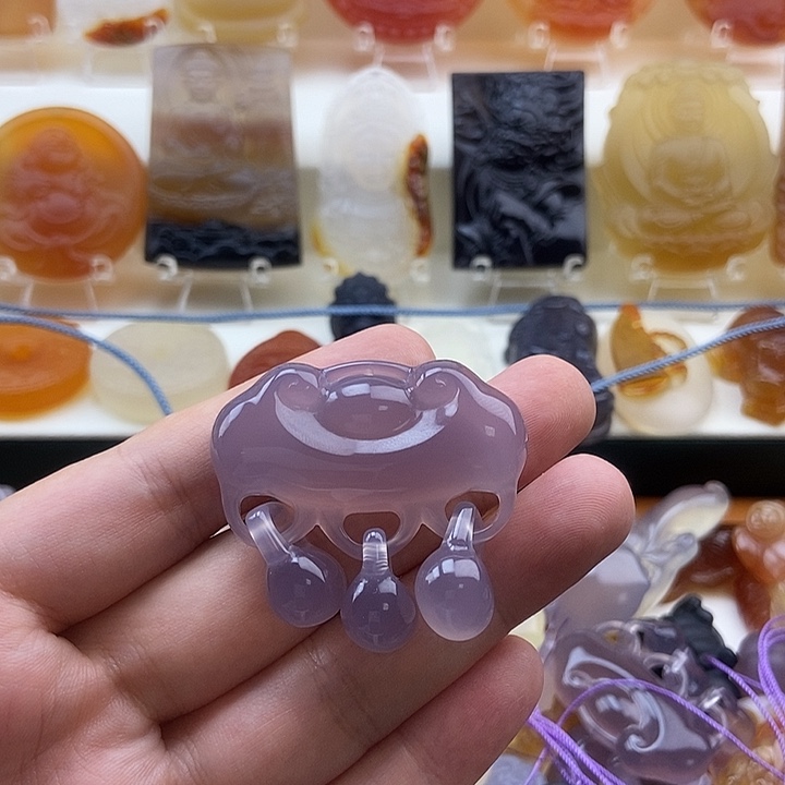 小***宝玛瑙/玉髓吊坠(不含链)未镶嵌