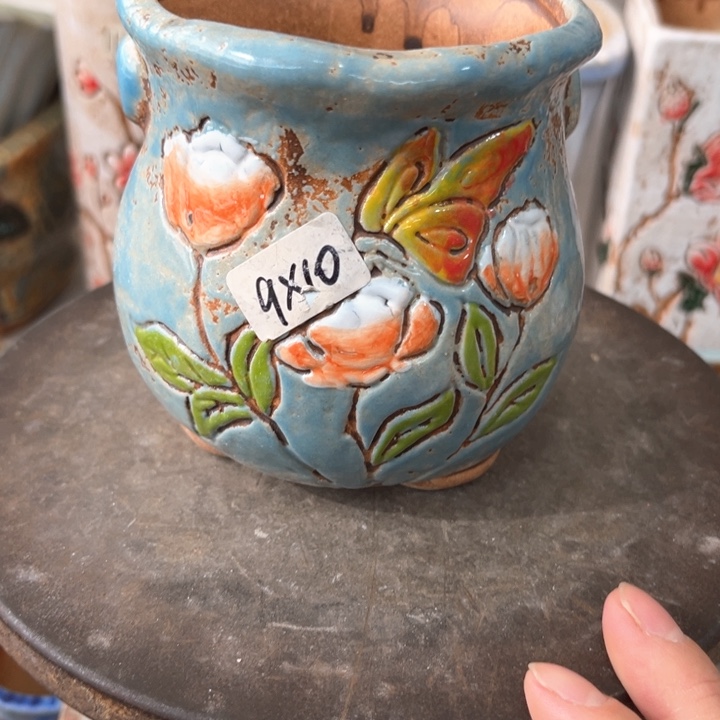 紫砂花盆粗陶材质多肉花盆