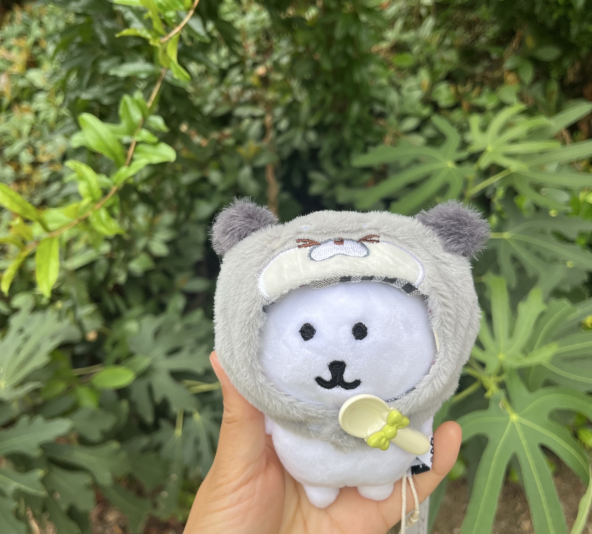 超可爱水獭头套自嘲熊包挂件
