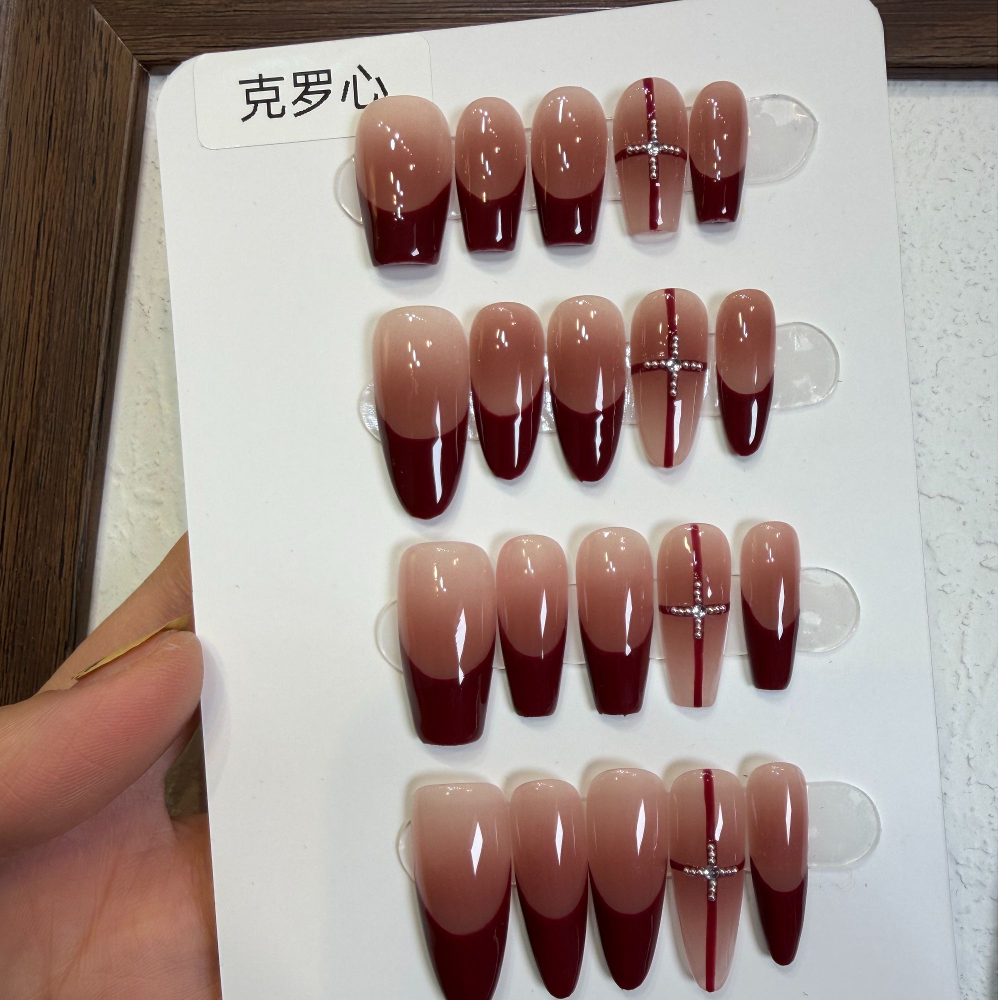 【克罗心】虎子纯手工穿戴甲 可多次使用 送工具包