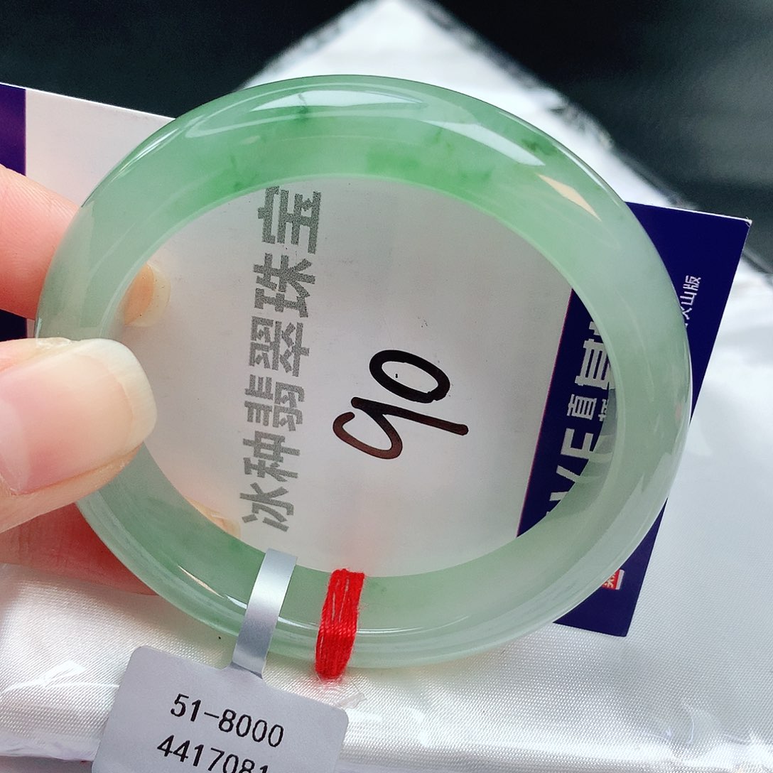 翡翠手镯未镶嵌缅甸天然A货翡翠手镯