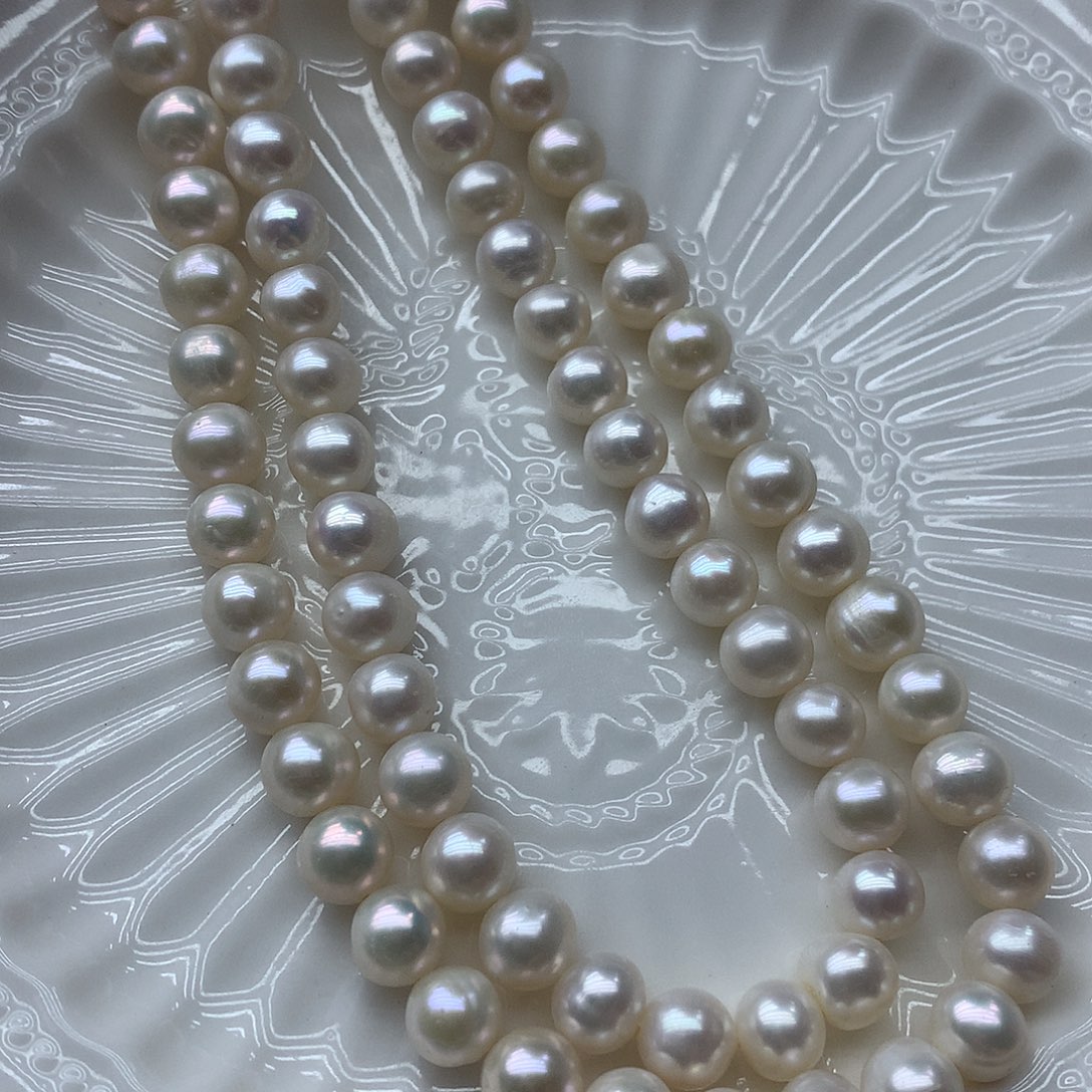 淡水珍珠7-8未镶嵌x20项链