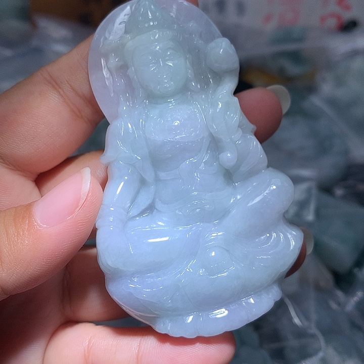 翡翠未镶嵌颈饰保真天然a货翡翠