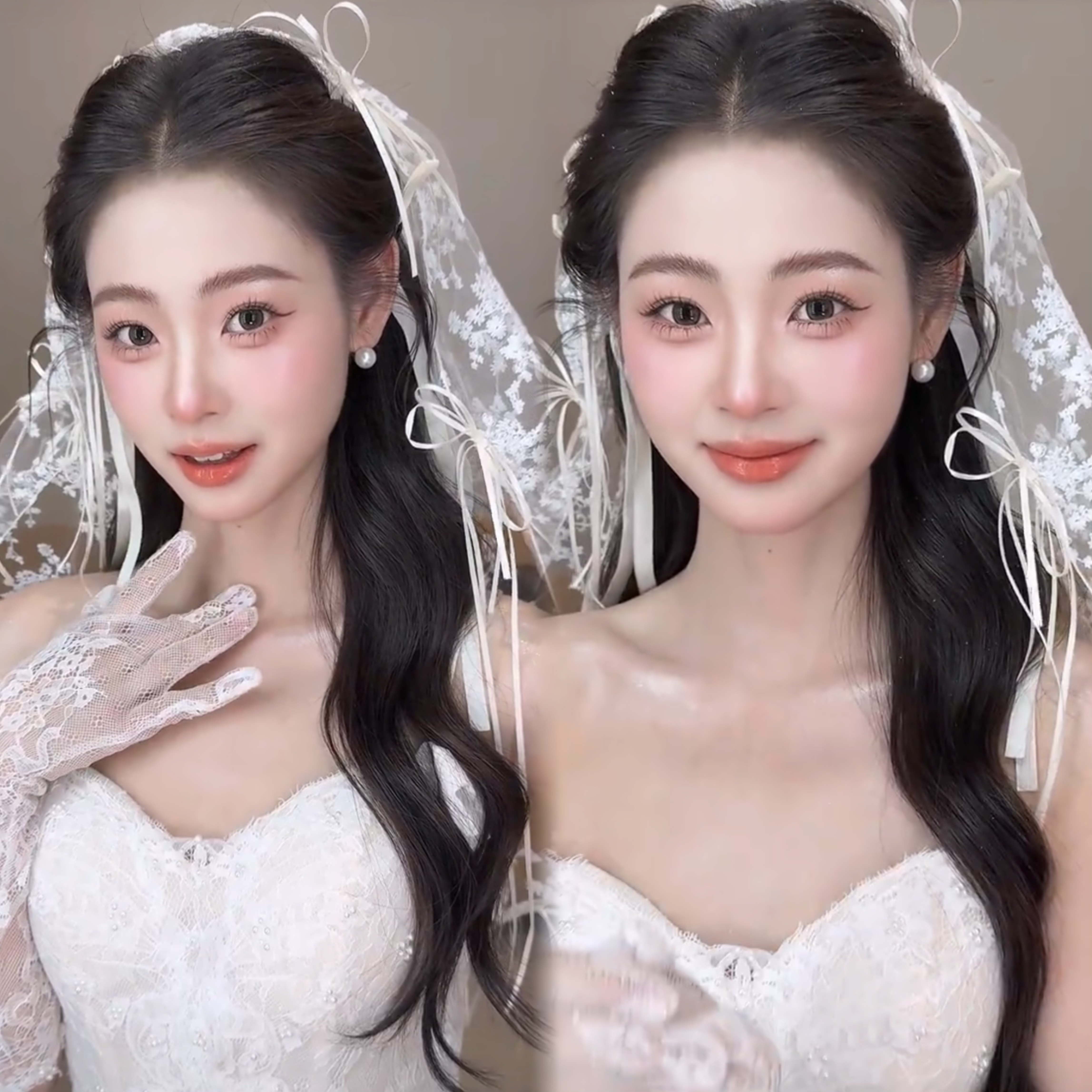 复古蕾丝头饰头纱新娘饰品西式饰品