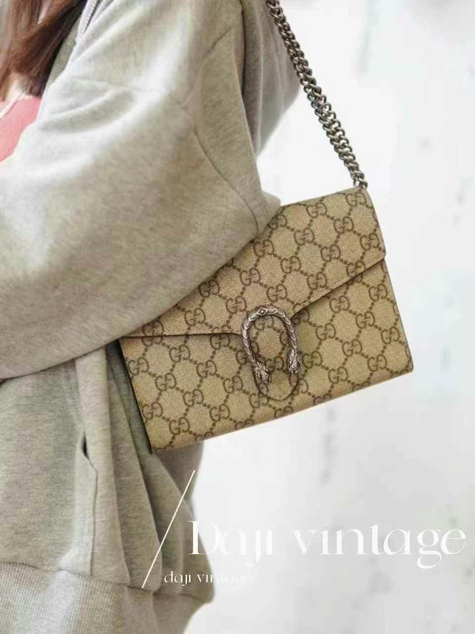 95新 GUCCI/古驰 大吉中古th/Gucci古驰酒神woc斜挎包