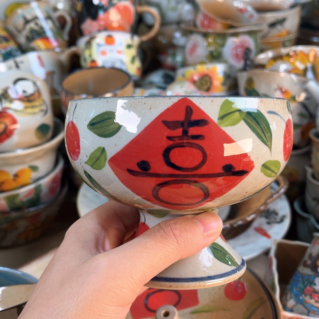 景德镇手工手绘杯