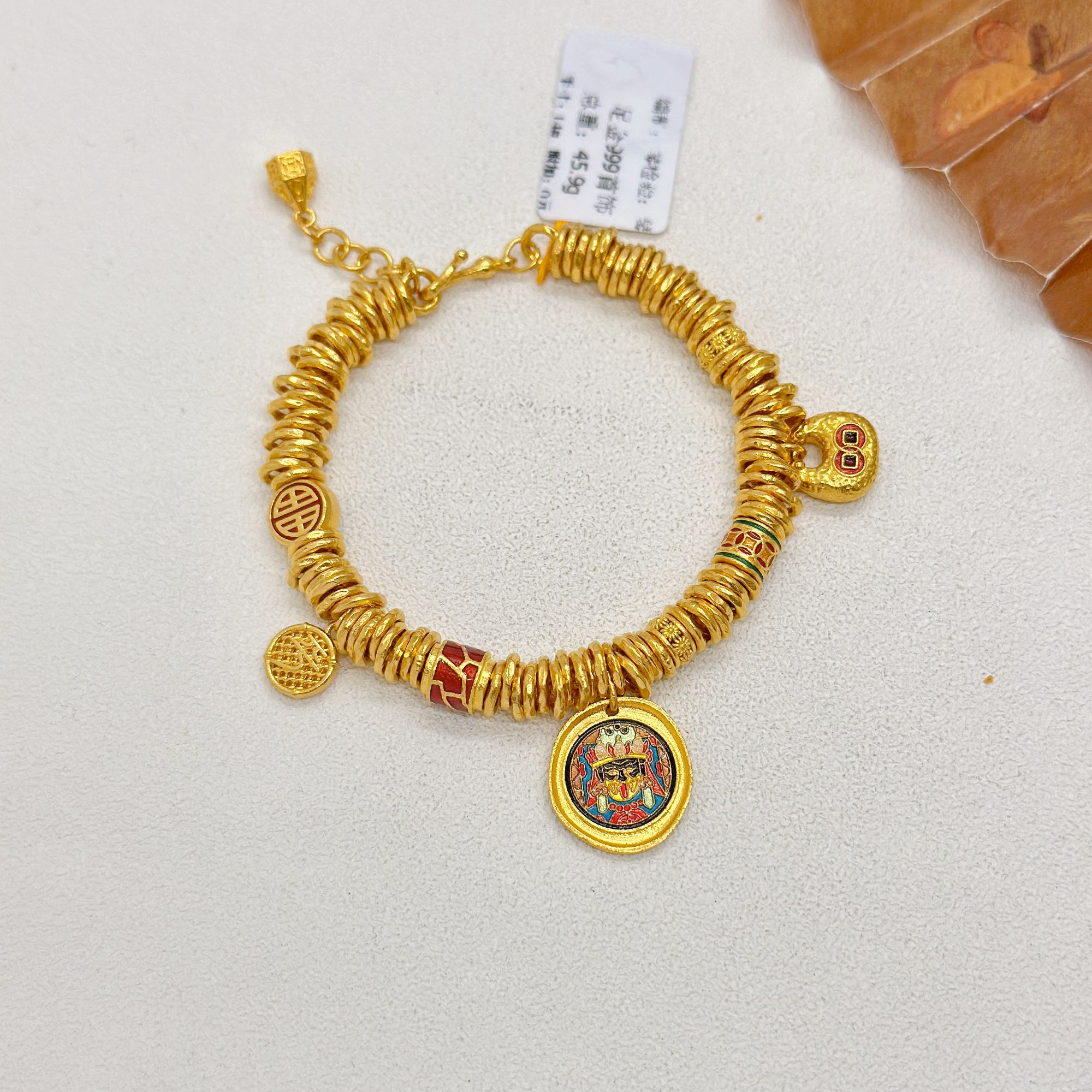 足金999饰品卡6 手链45.9g 长14cm