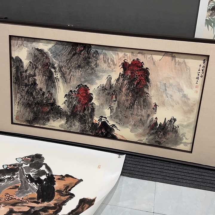 国画S*傅云石老师山水画作品