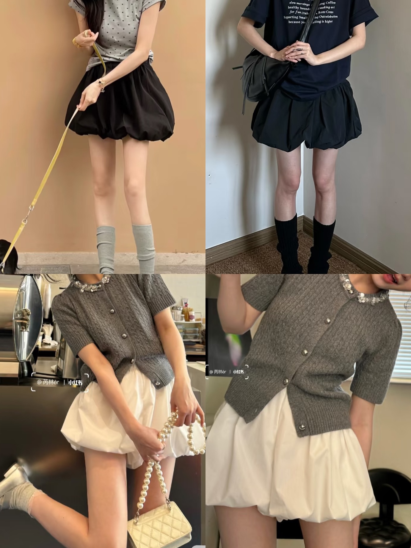 MIKA 25春夏新品青少年中大女童花苞短裙裙裤百搭流行半裙