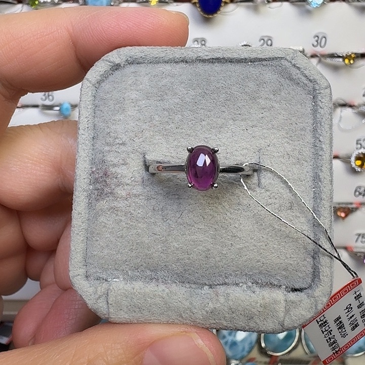 银S925镶嵌水晶戒指