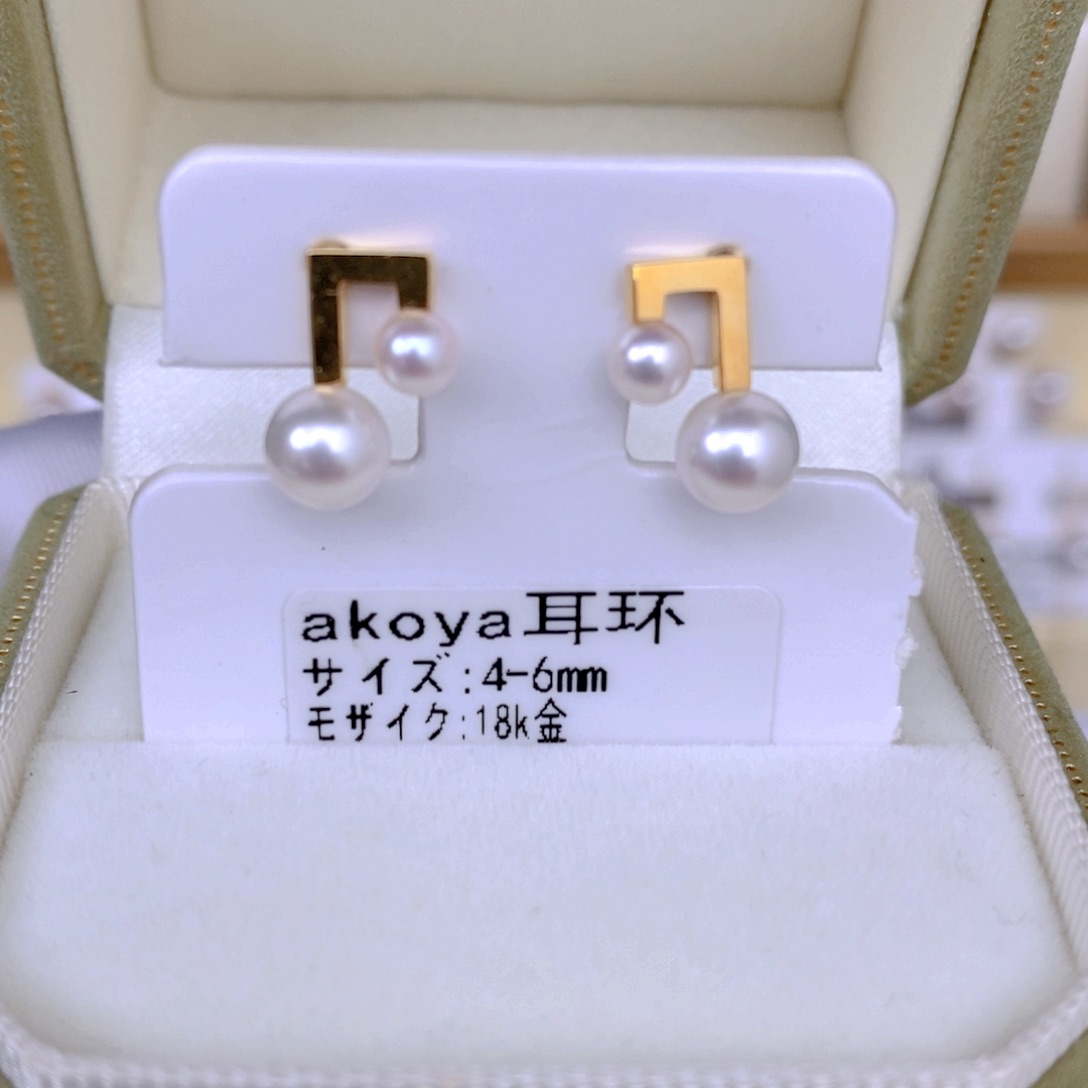 海水珍珠耳饰18K金镶嵌