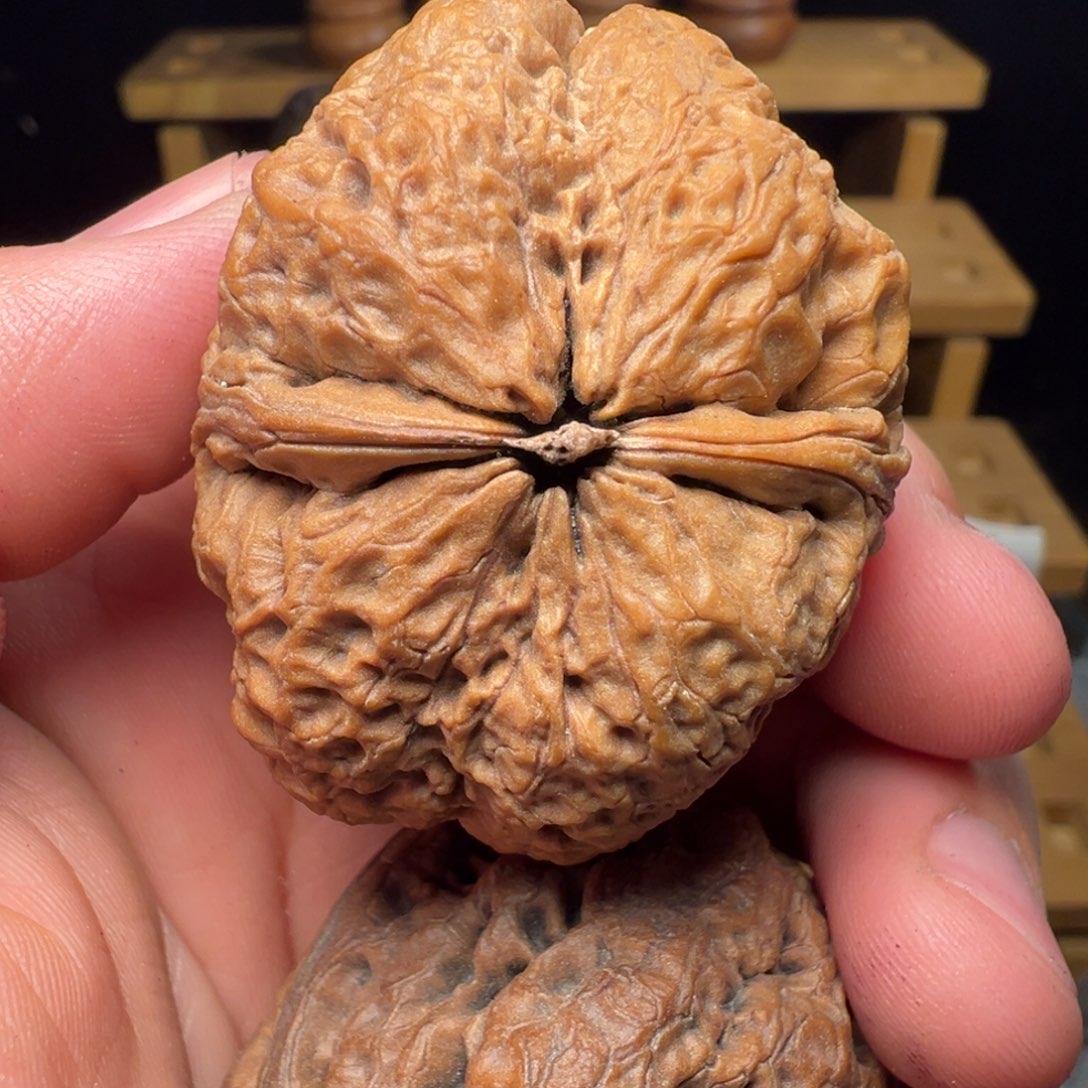 吊坠文玩核桃金玉石壶44mm