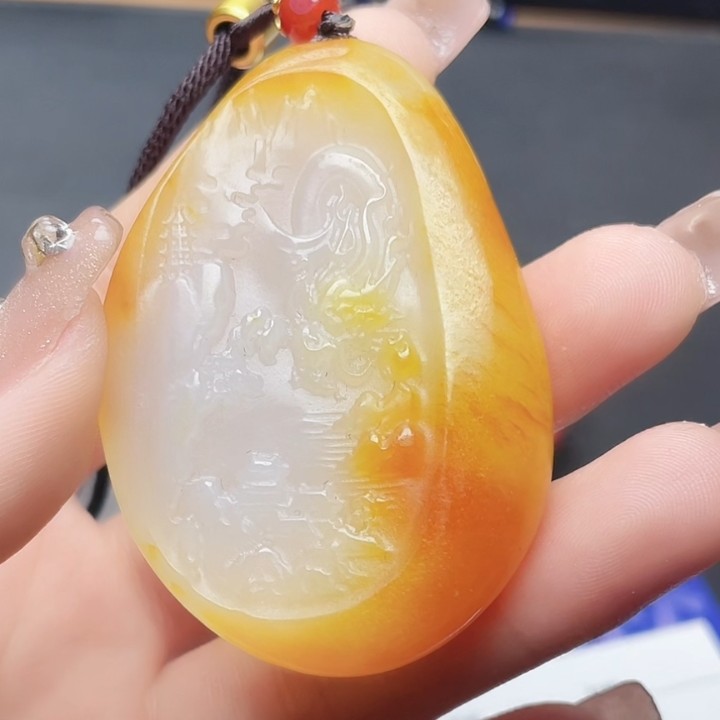 和田玉玉石挂件T1108拍一发一