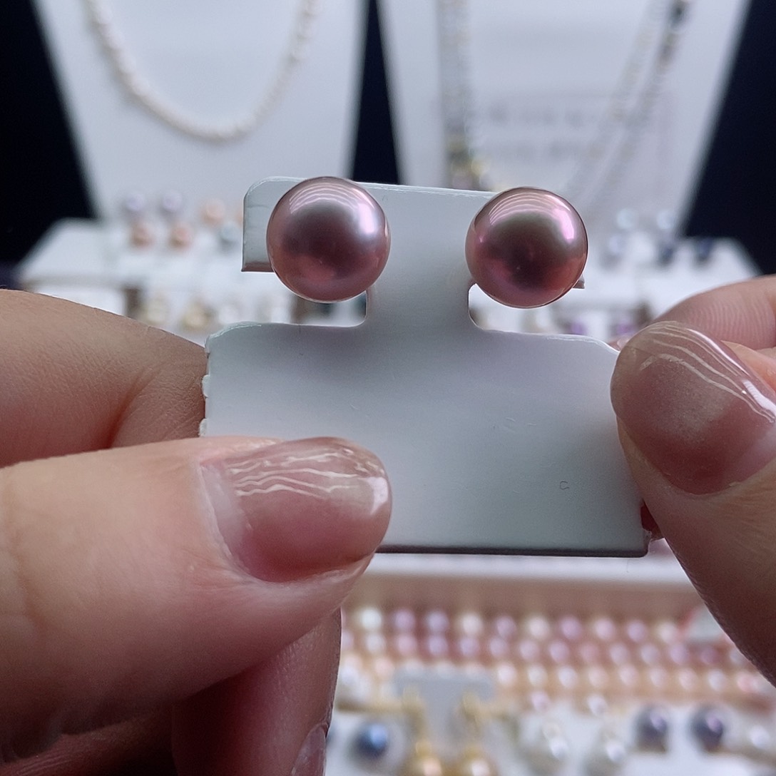 未镶嵌耳饰淡水珍珠飞*