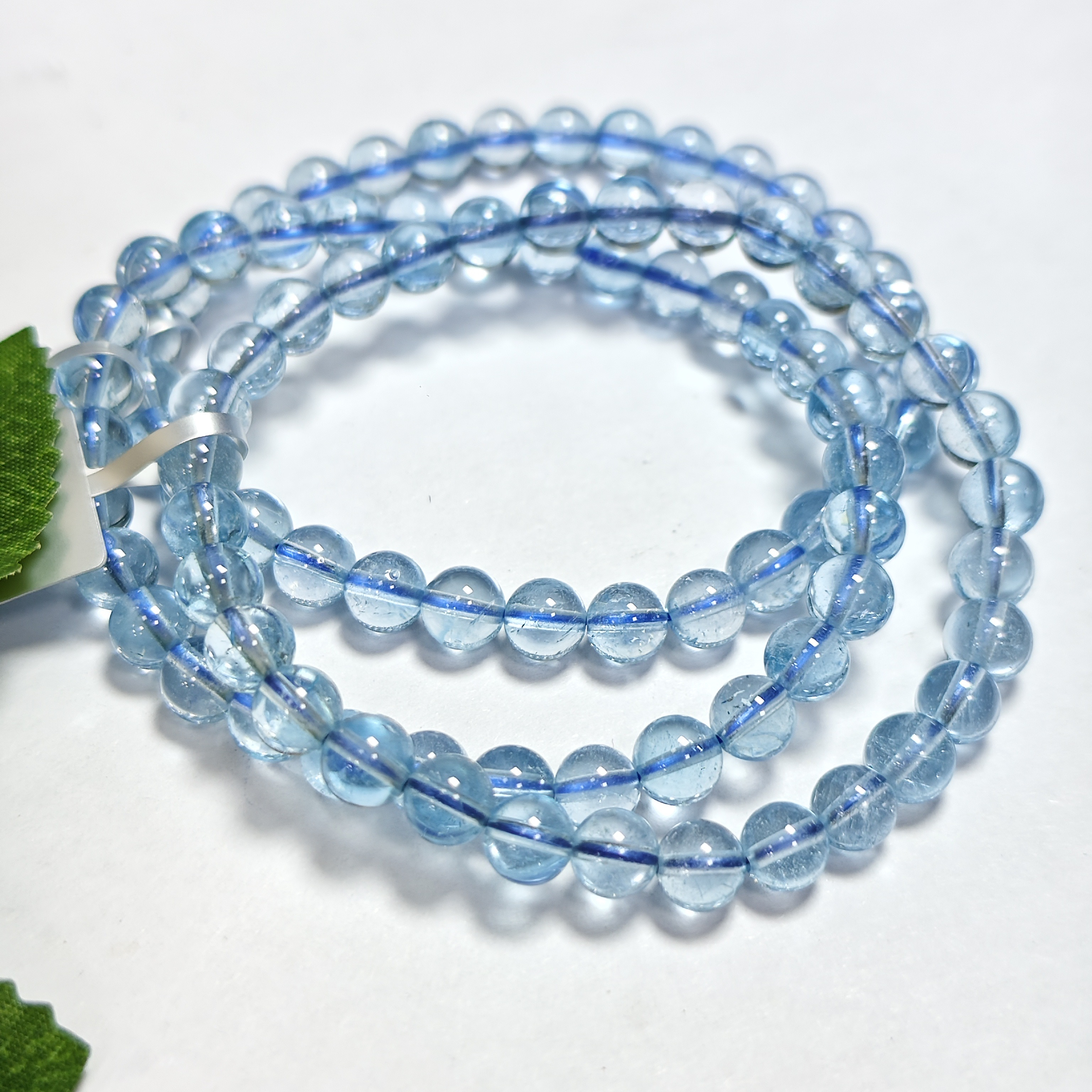 【书记甄选】天然托帕石单圈手链 多样式发一件 约6mm 6888XL