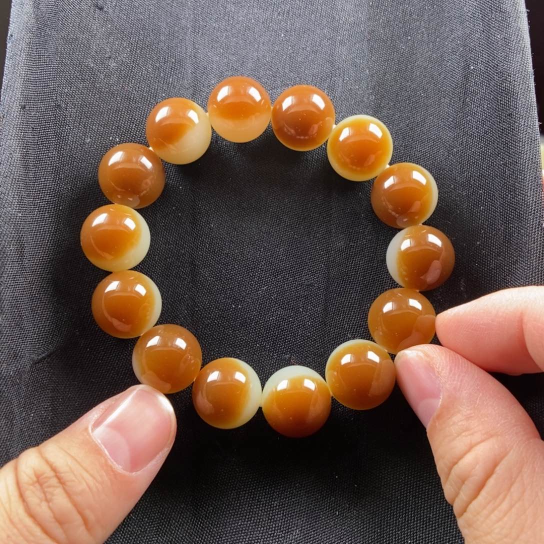 和田玉（糖玉）未镶嵌手链