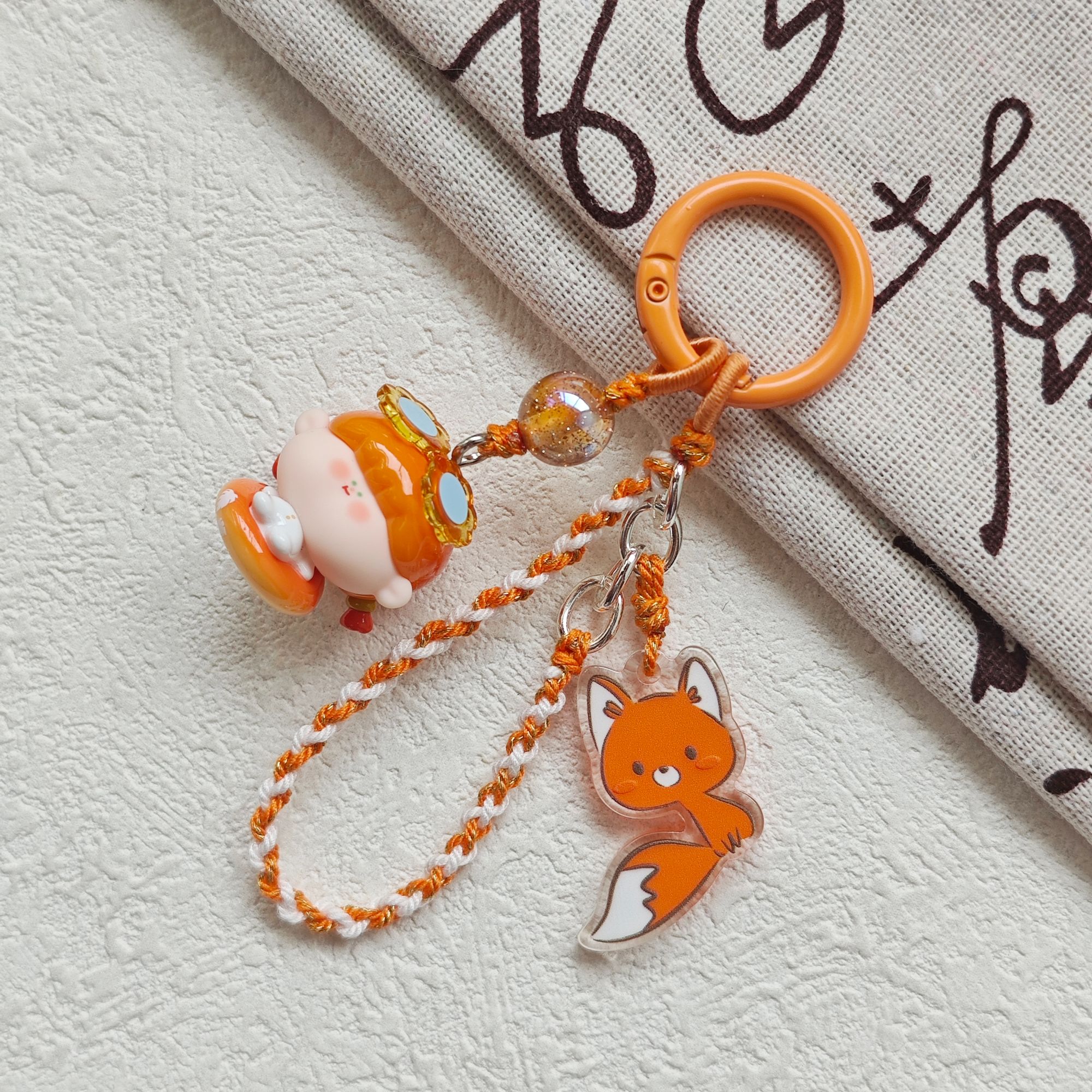 【A】萌粒手工编绳DIY手机链