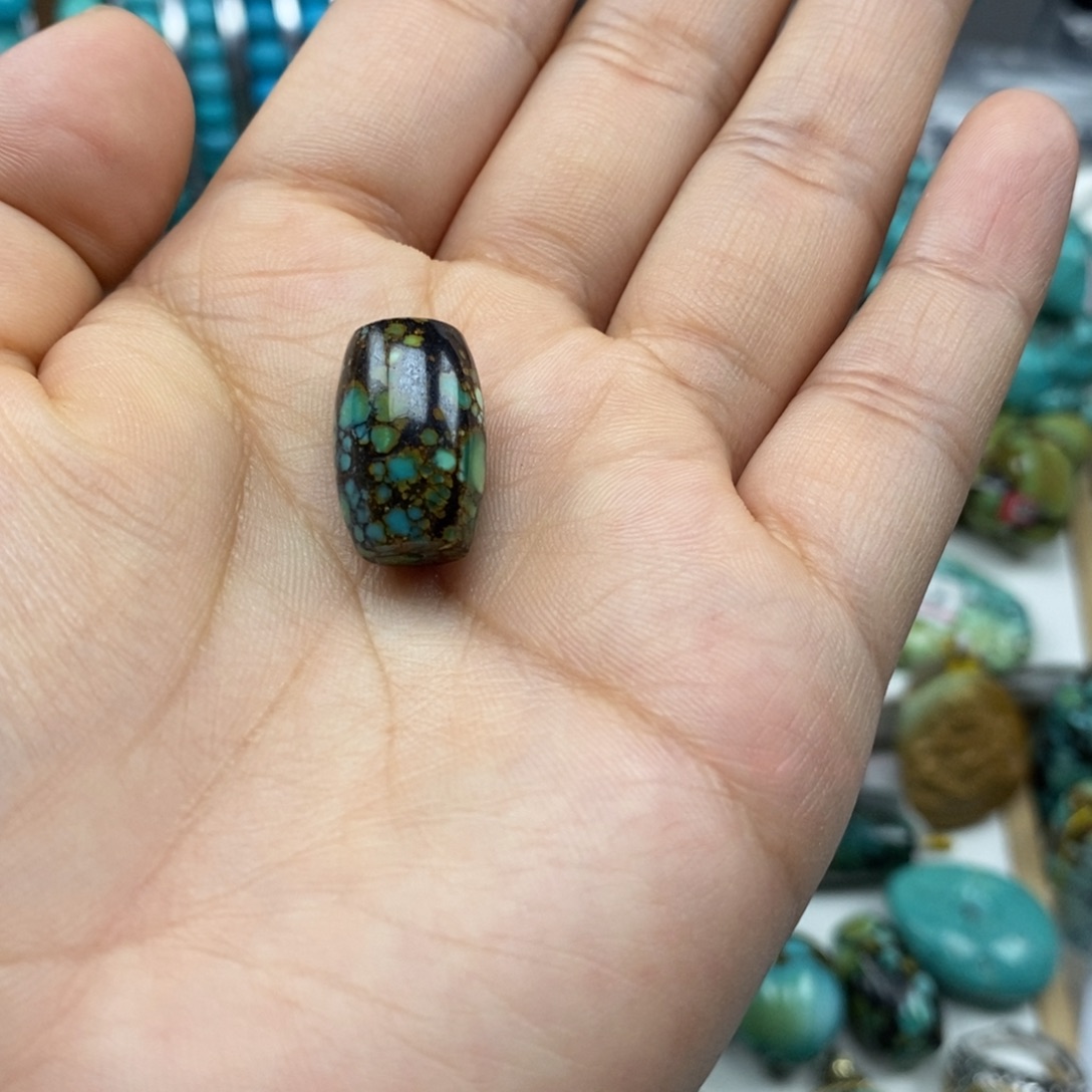 高瓷精品三彩桶珠w