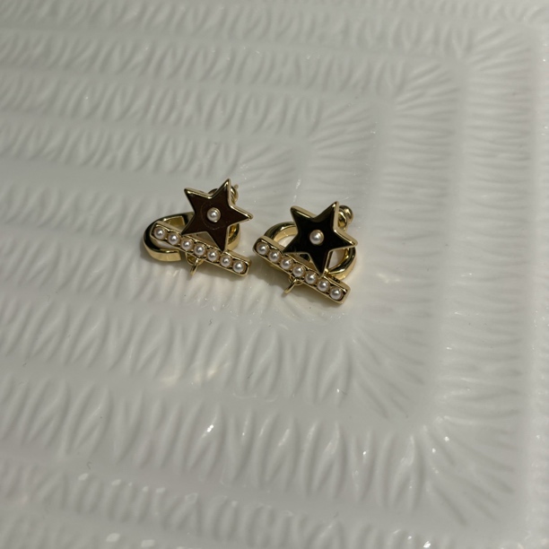 1029CD五角星小米珠对夹