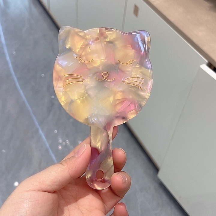 布艺铁合金猫咪镜子发饰