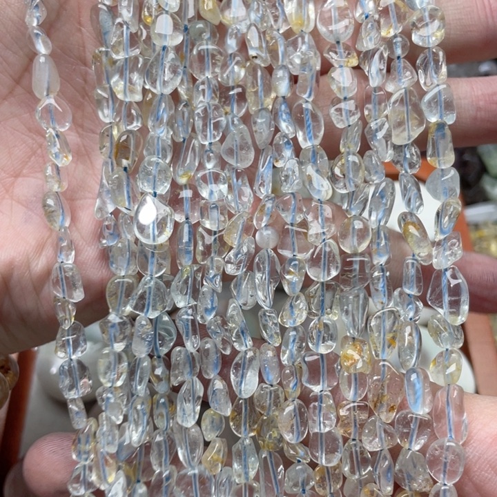 玛瑙/玉髓合金珠宝半成品一条蓝托帕