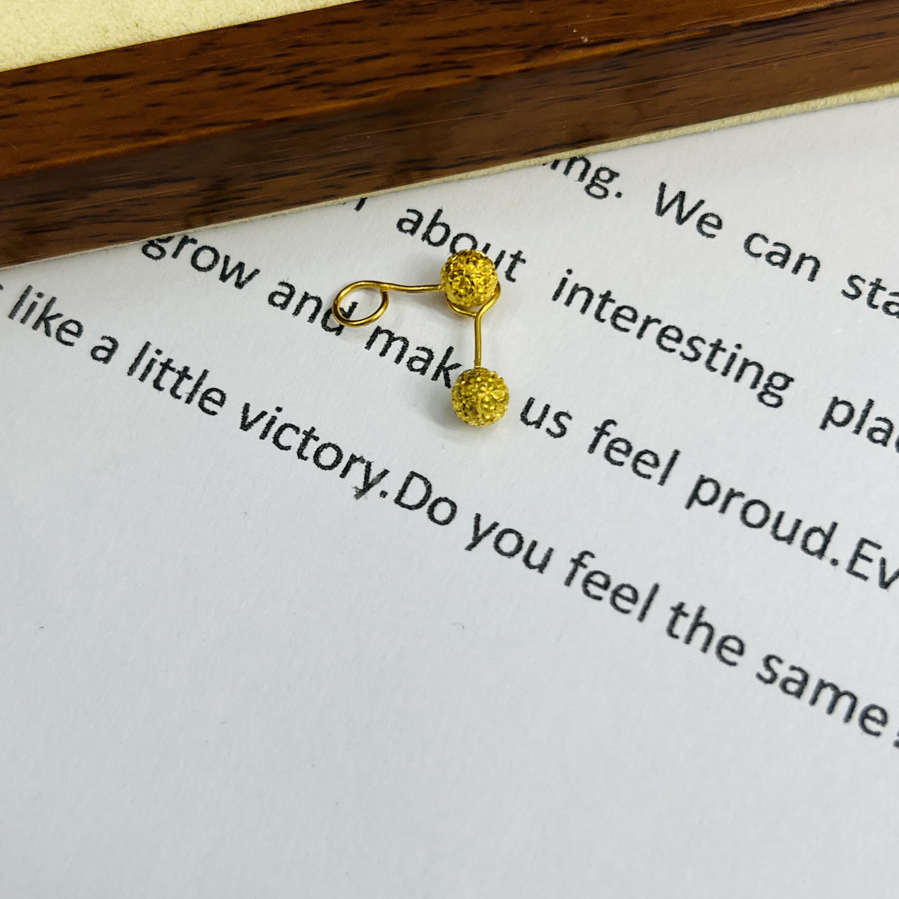 足金999绒光金豆耳钉黄金首饰配件DP2839-0700