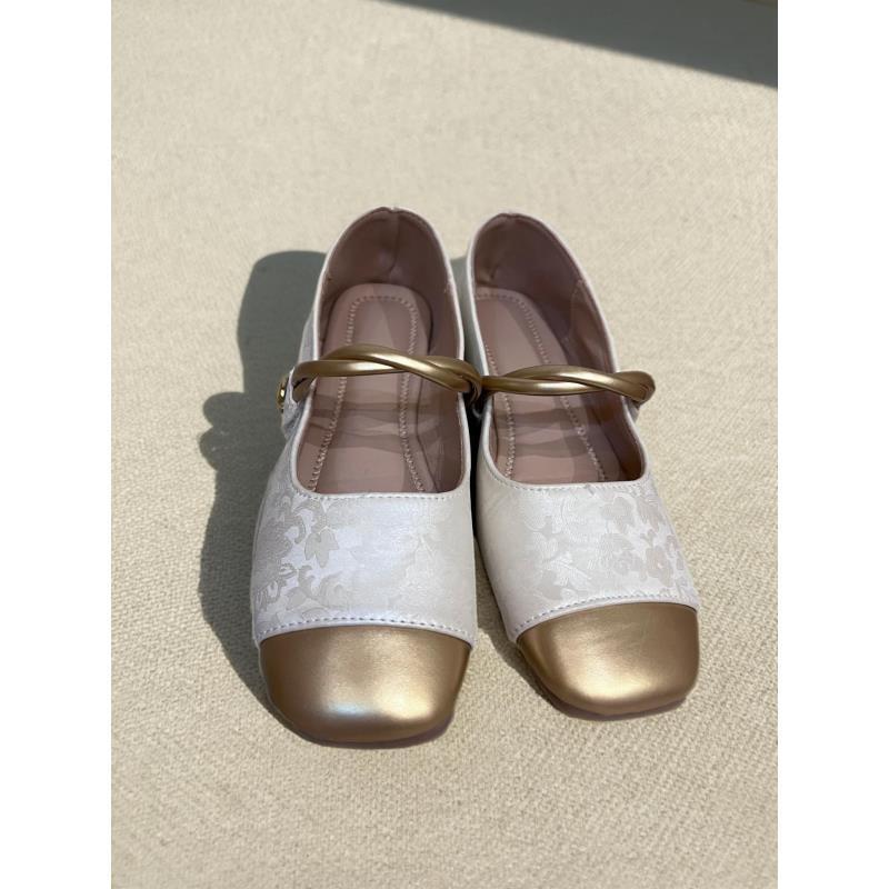 【YOYO】2025新款水钻港风复古拼接时尚休闲鞋-淑女单鞋-7