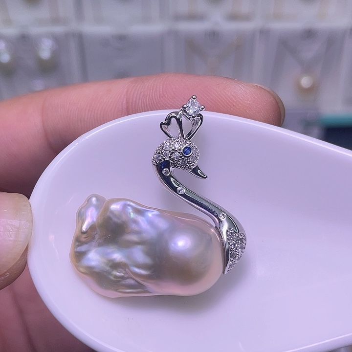 颈饰合金淡水珍珠42
