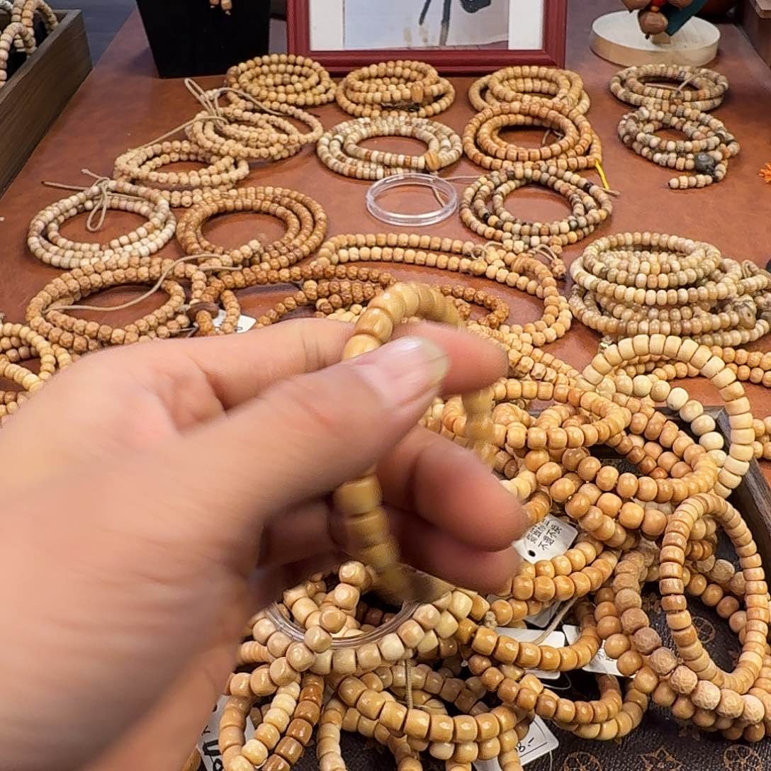 手串菩提根/象牙果龙脊菩提直切单圈