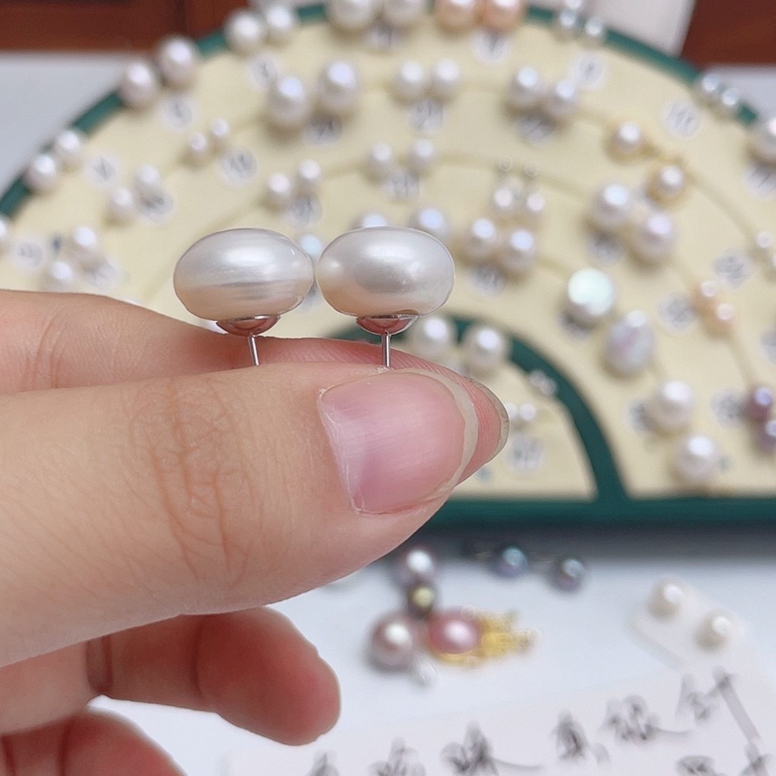 一***你银S925镶嵌耳饰淡水珍珠