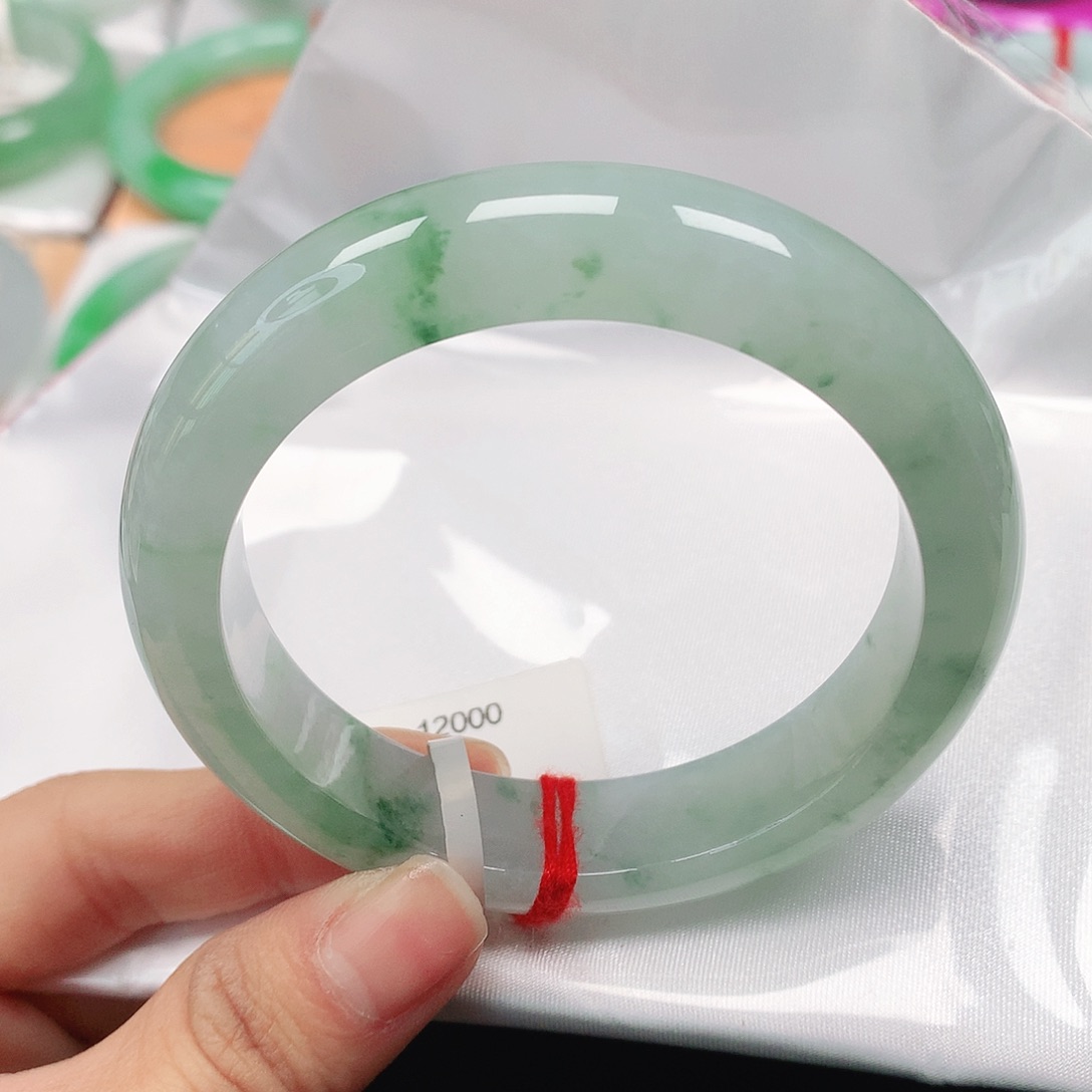 翡翠手镯未镶嵌天然翡翠手镯54