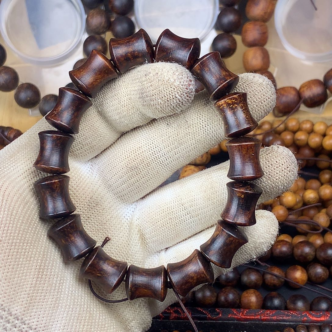 手串/手链贡木1215红黑竹节高抛特惠