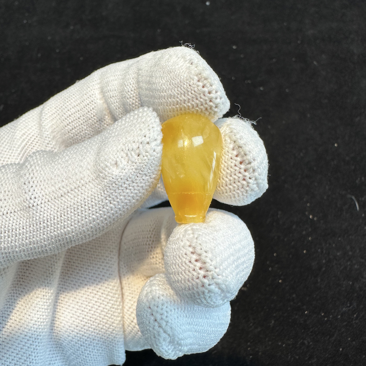 ZT3527天然蜜蜡三通西施壶对孔12.8✖️22无优化支持复检瑕疵