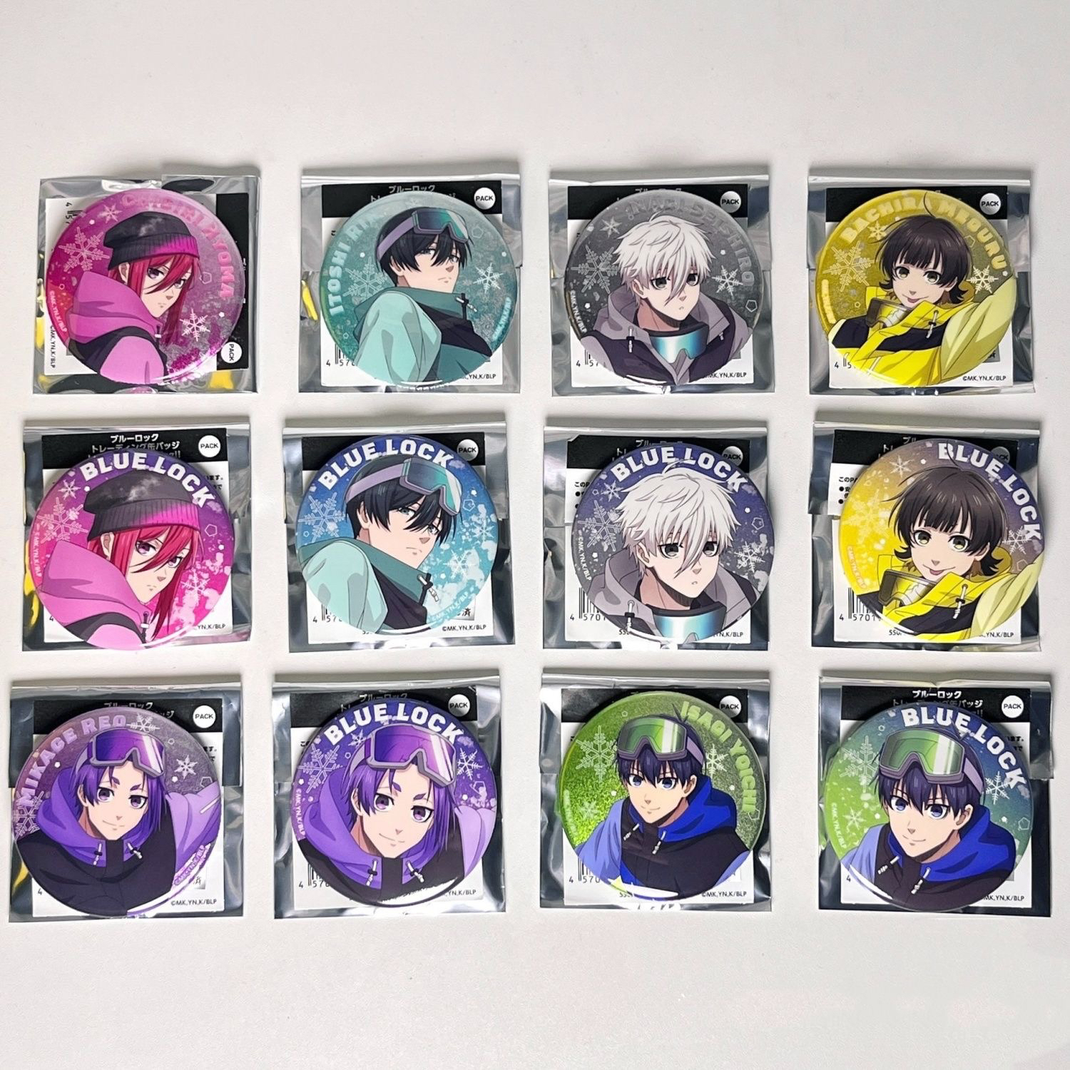 日谷【蓝色监狱】蓝锁滑雪板吧唧徽章盲盒