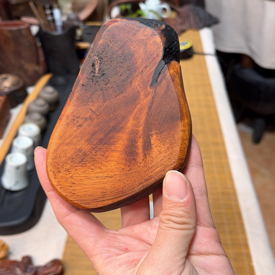 老挝花梨木随形杯垫